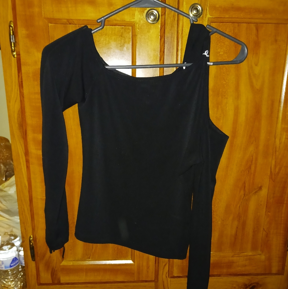 Frederick's of Hollywood Black Long Sleeve Top